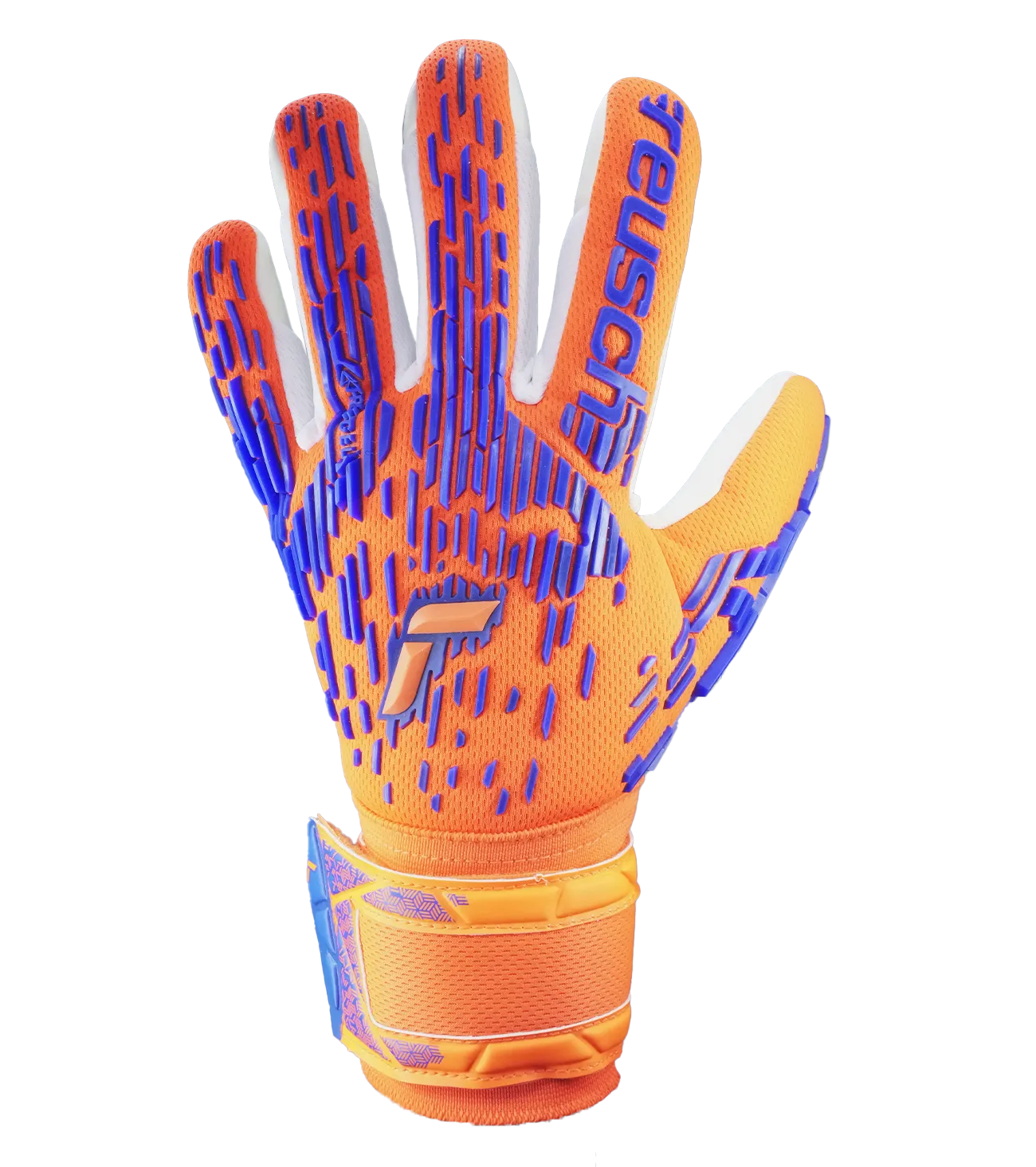 Reusch Attrakt Freegel Silver Hyper Orange / Electric Blue