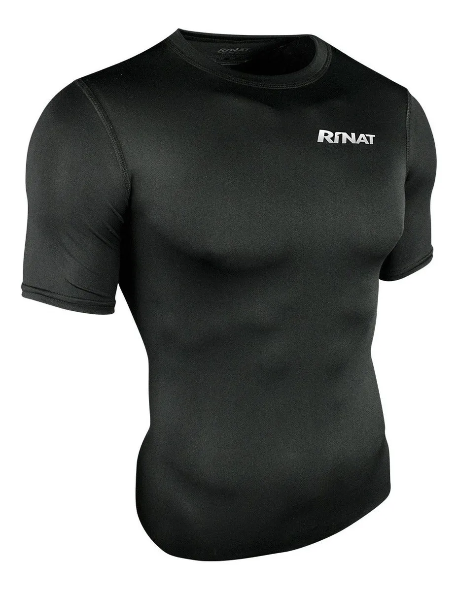 Under Jersey Licra Rinat Manga Corta Color Negro