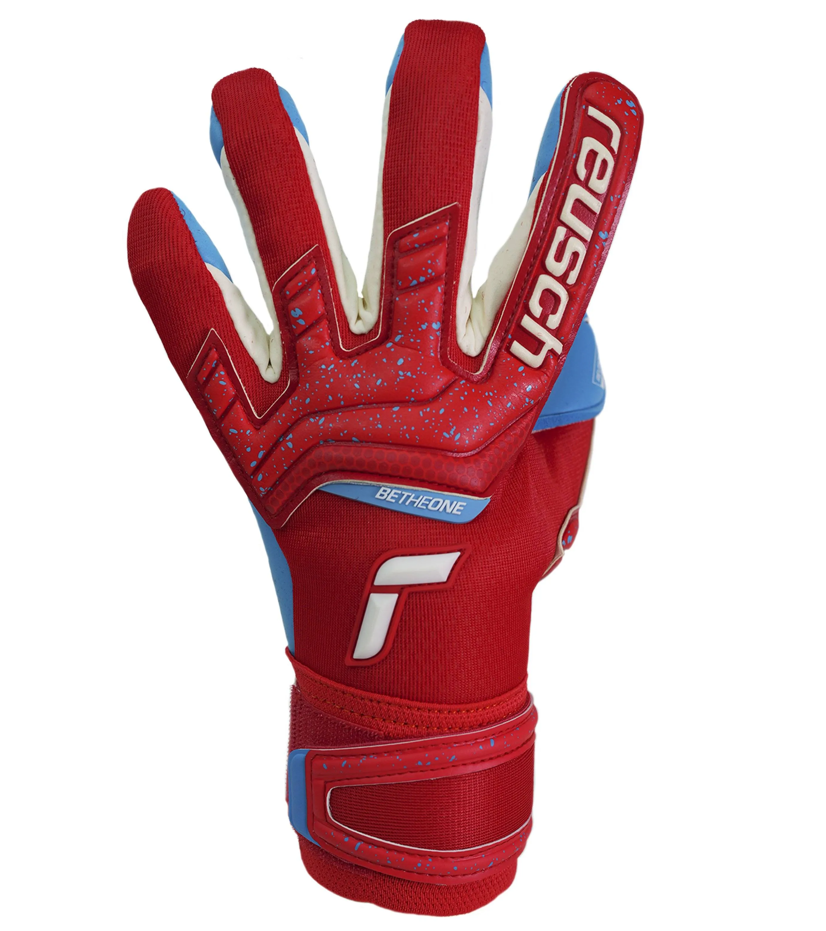 Reusch Attrakt Aqua       Red - Aqua Blue