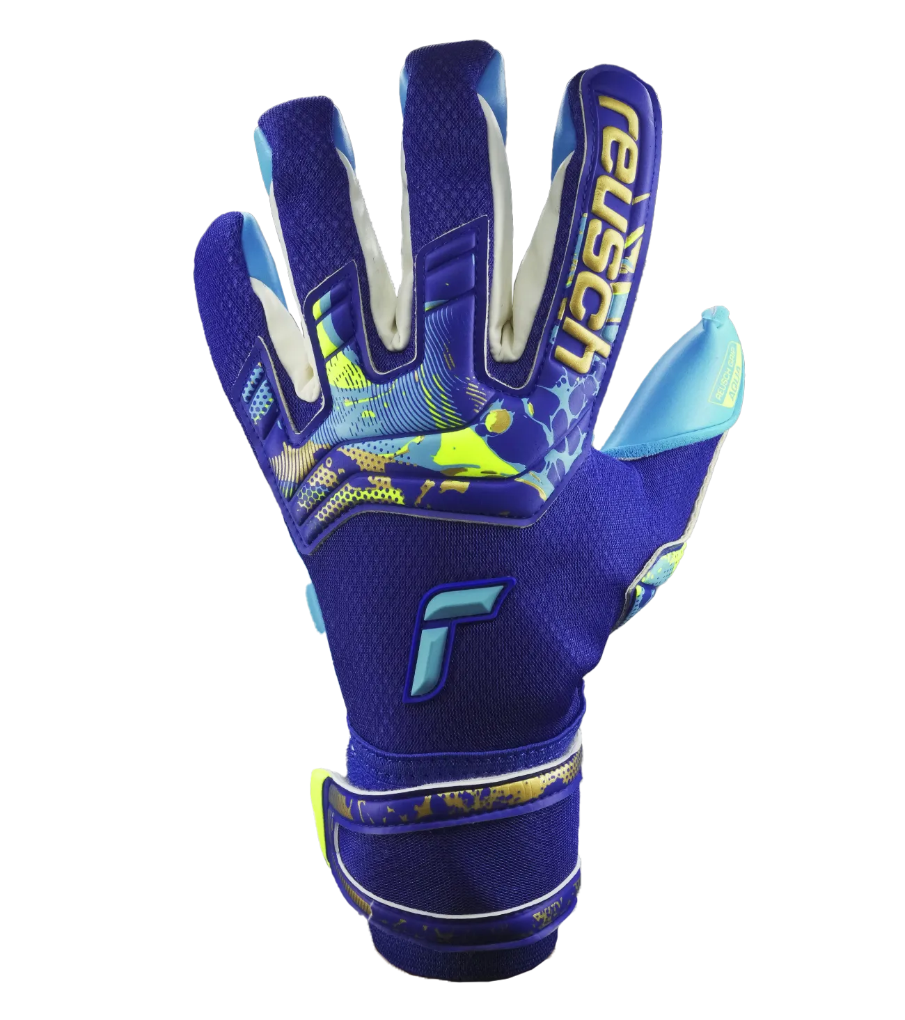 Reusch Attrakt Aqua True Blue / Gold / Aqua Blue