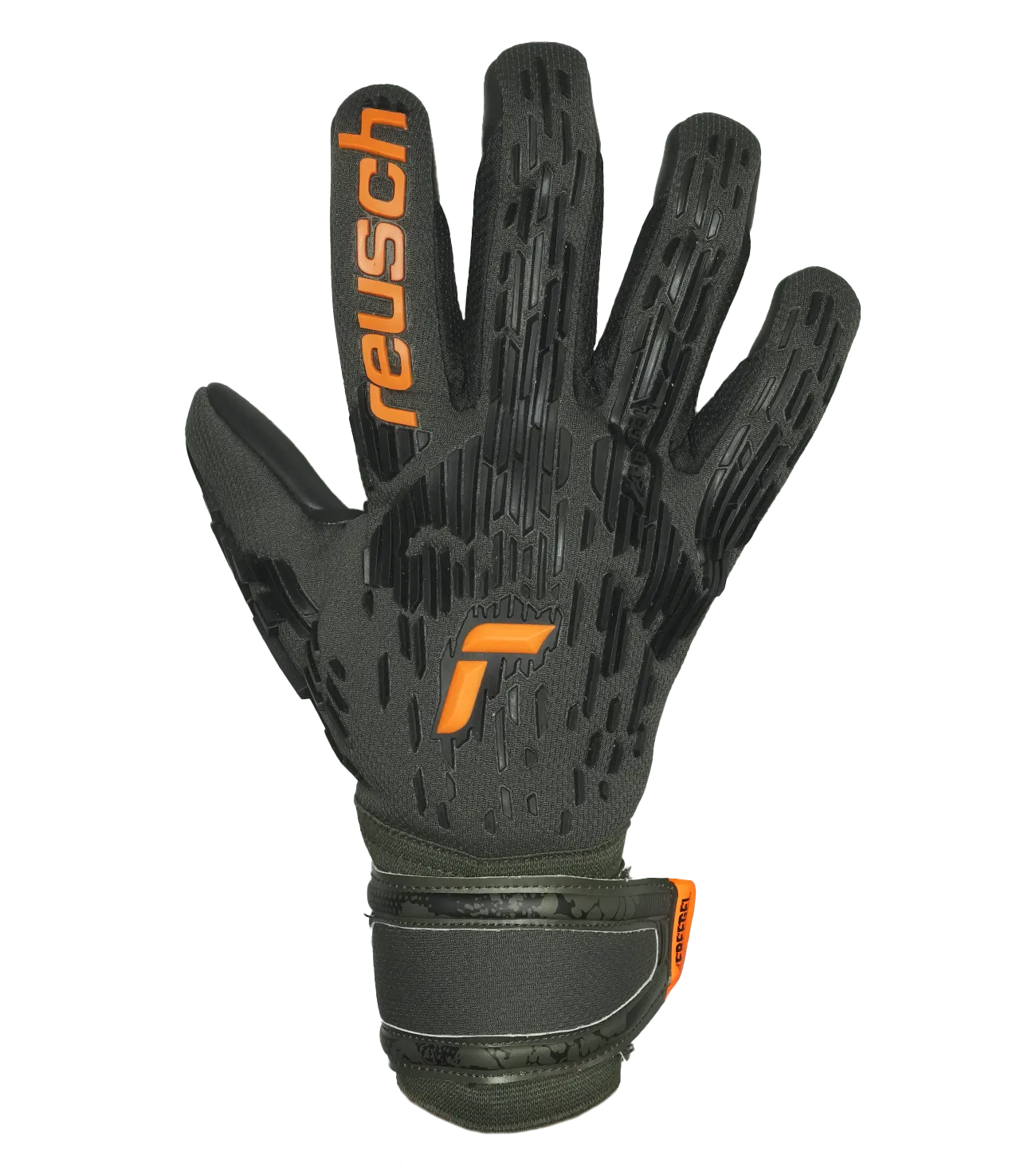 Reusch Attrakt Freegel Silver Pro Desert Green / Shocking Orange / Black