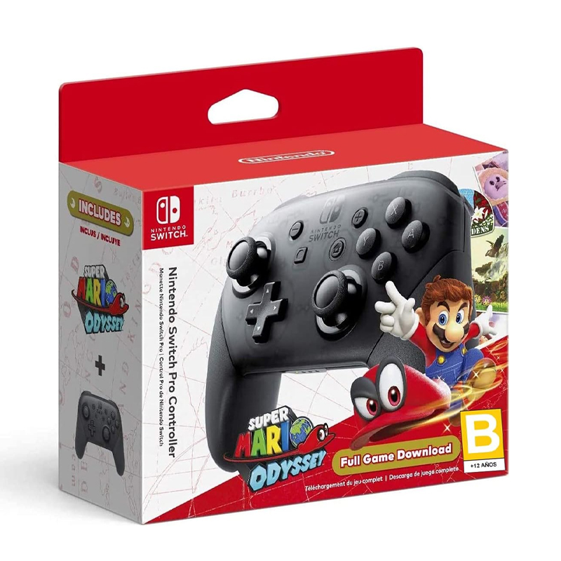 Mando Nintendo Joy-Con Pro para Nintendo Switch Edición Estándar + Super Mario 3D World + Bowser's Fury Edición Estándar Switch