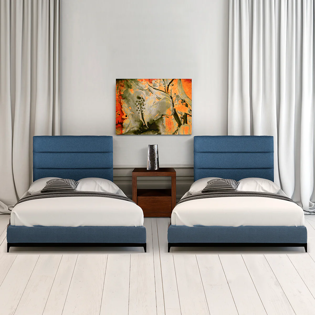 Recámara Porter Individual - Alfa Azul - 3 piezas