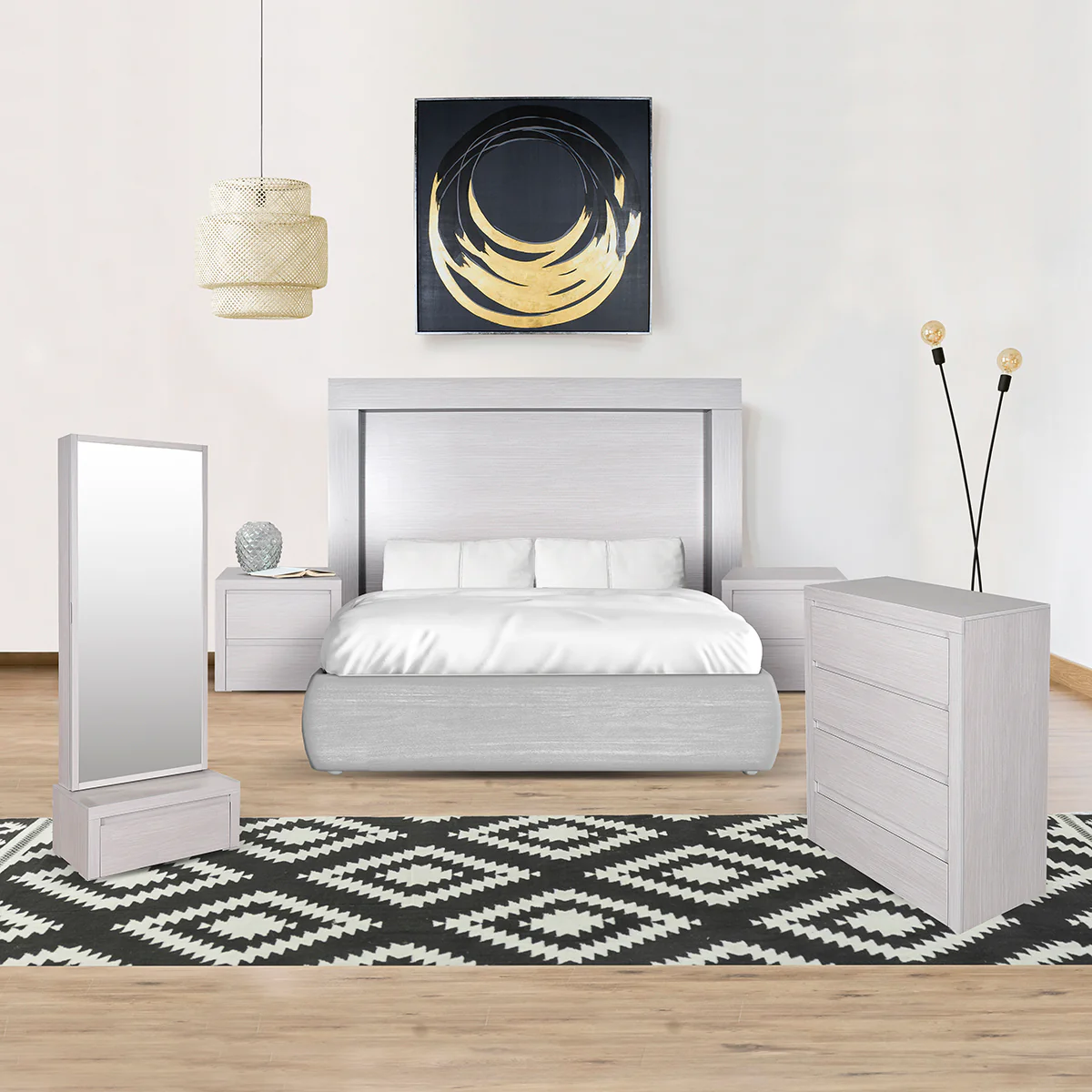 Recámara King Size Trendi 5 Pz