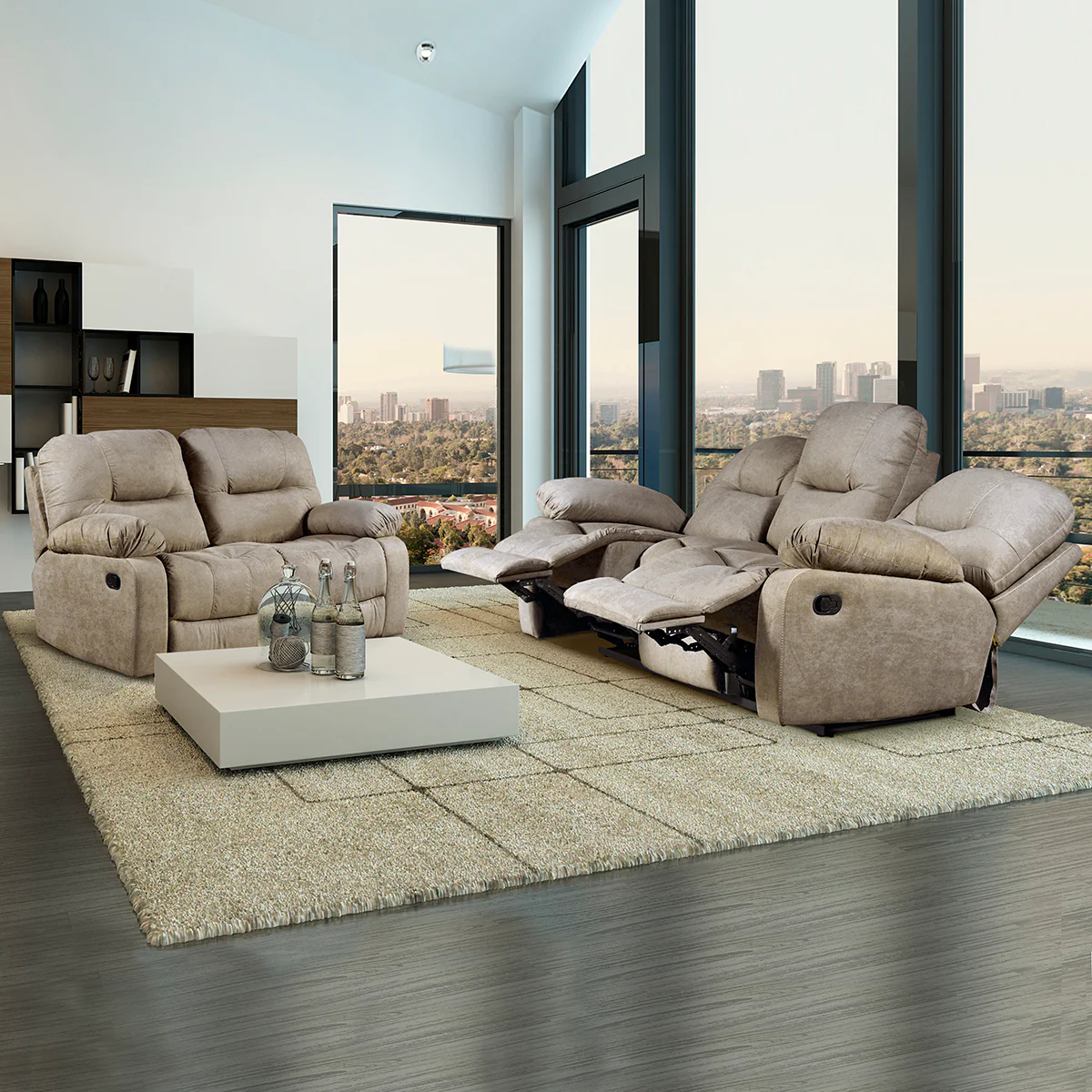 Sala Robin Rusia Beige - Sofá y Love Seat