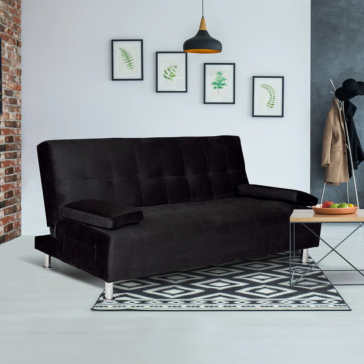 Sofá Cama Ohio - Arezzo Negro