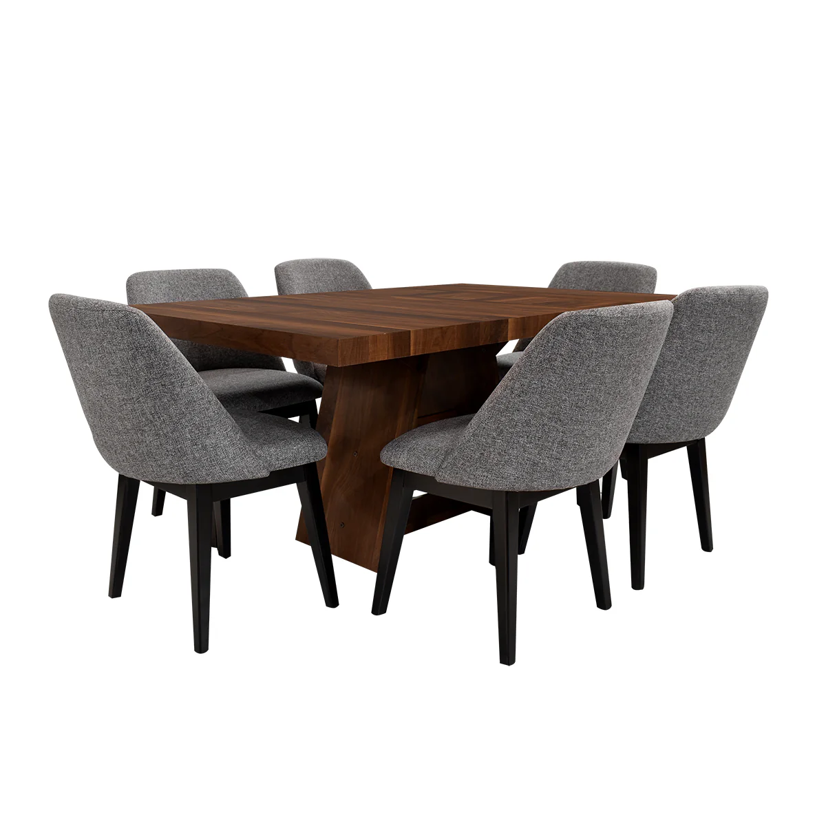 Comedor Carvallo-Nogal  6 Sillas