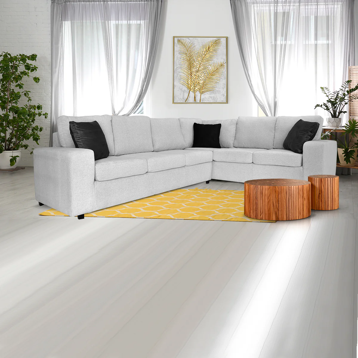 Sala esquinera Baykan - Bloom White