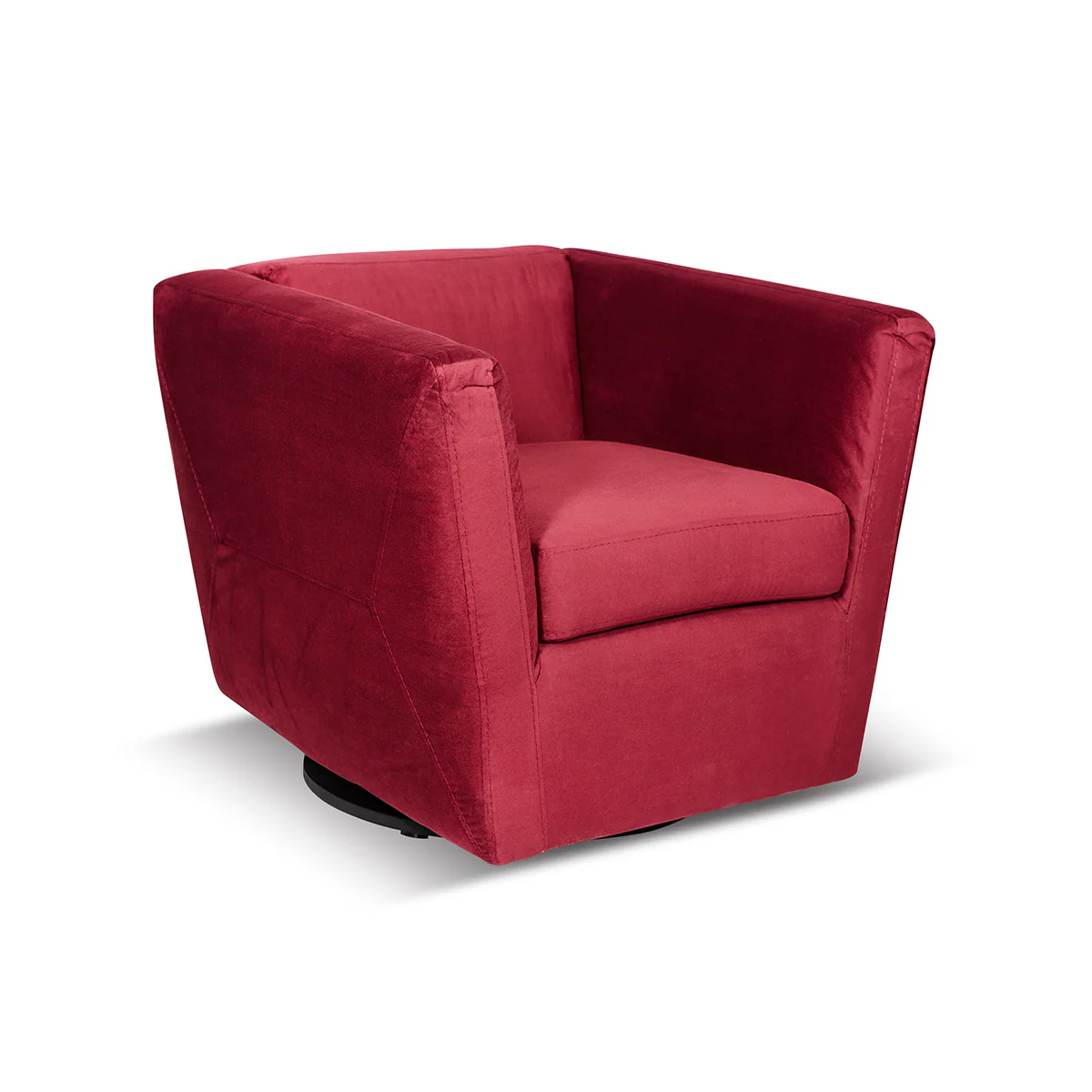 Sillón Individual Giratorio Karen - Rojo