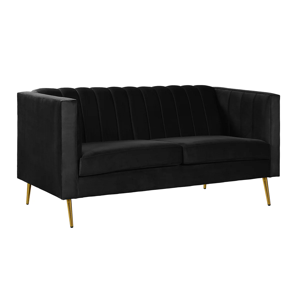 Sofá Gala-Holland Velvet Black