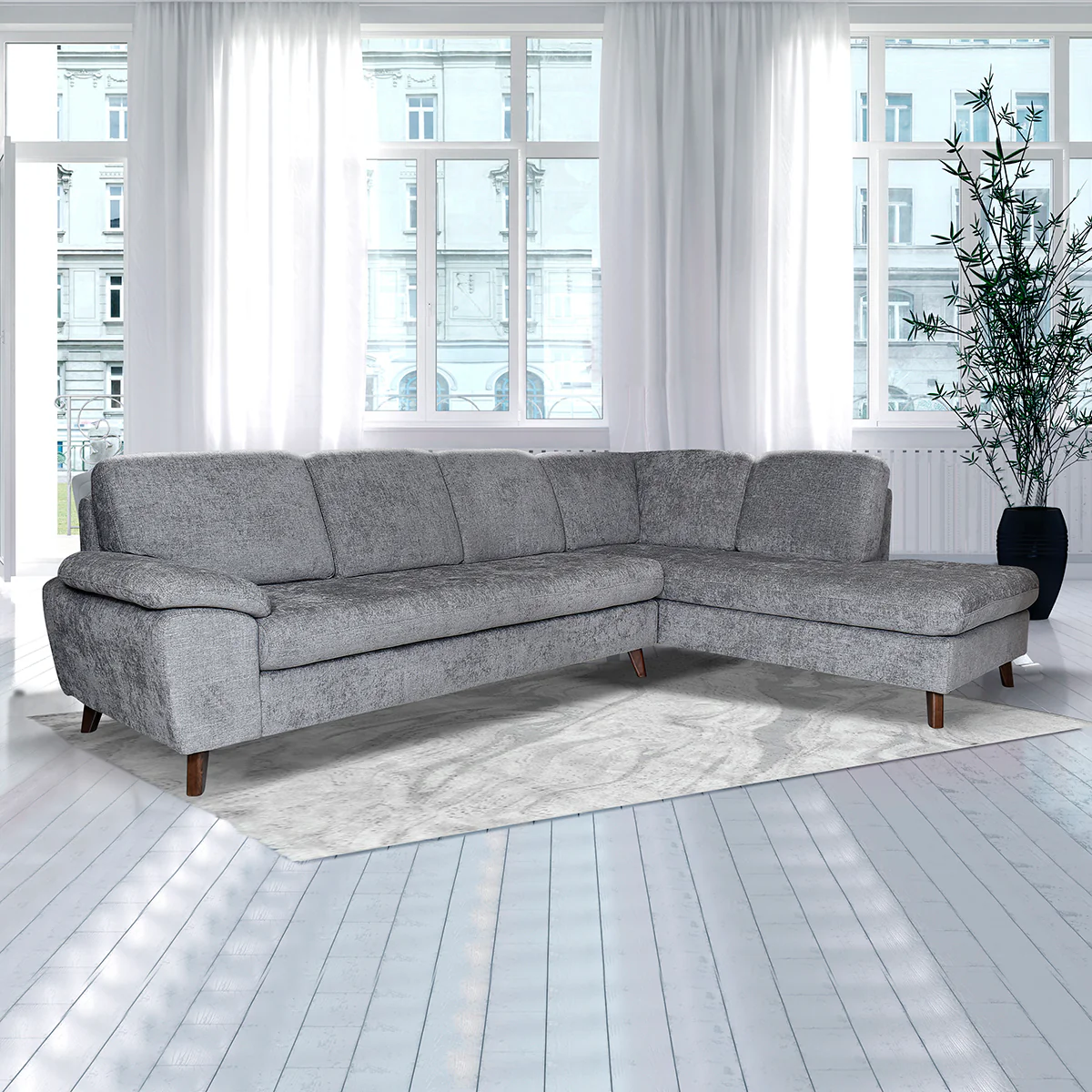 Sala Casterly Chaise Derecho - Circonia Oxford Super