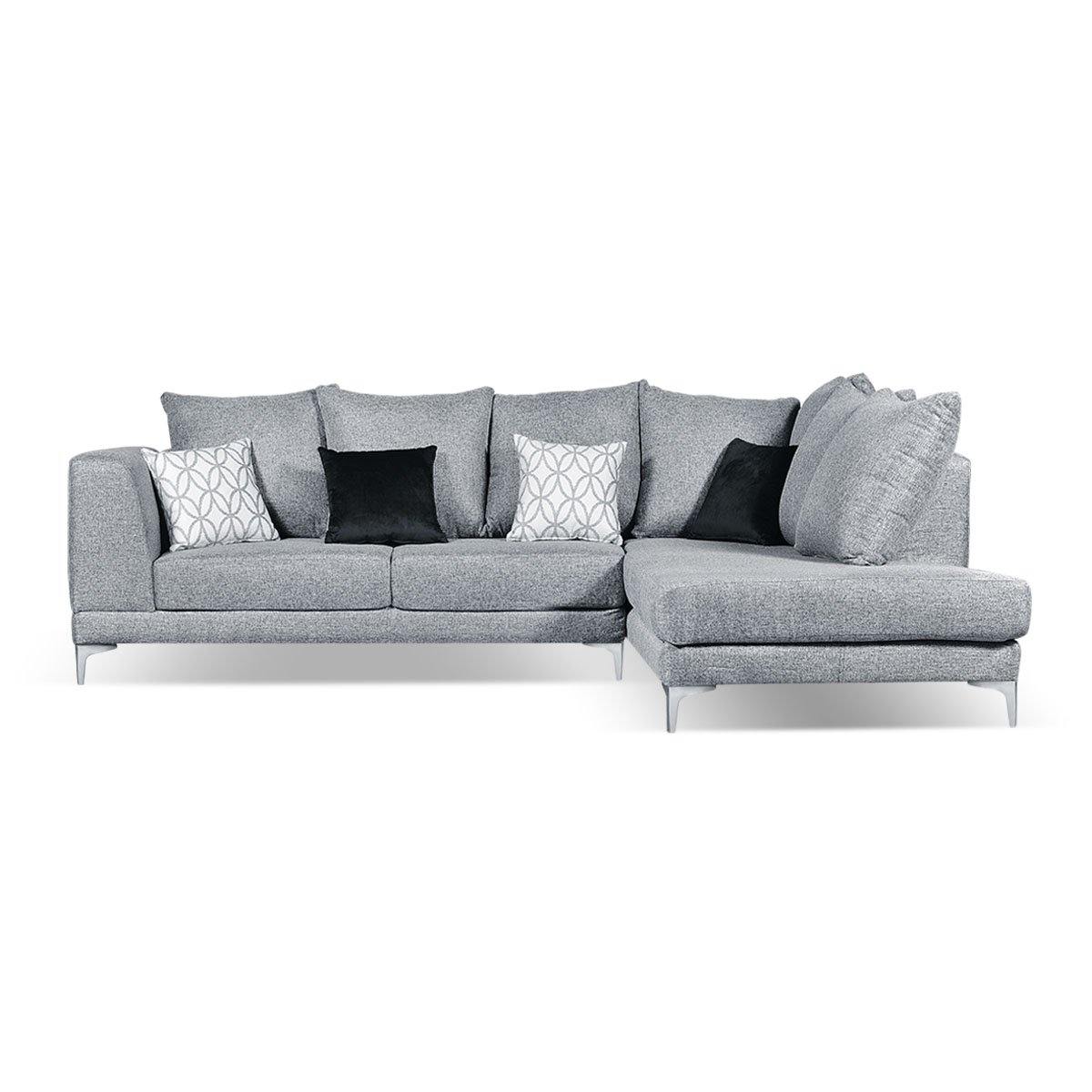 Sala Nahomi Chaise Derecho - Yute Plata