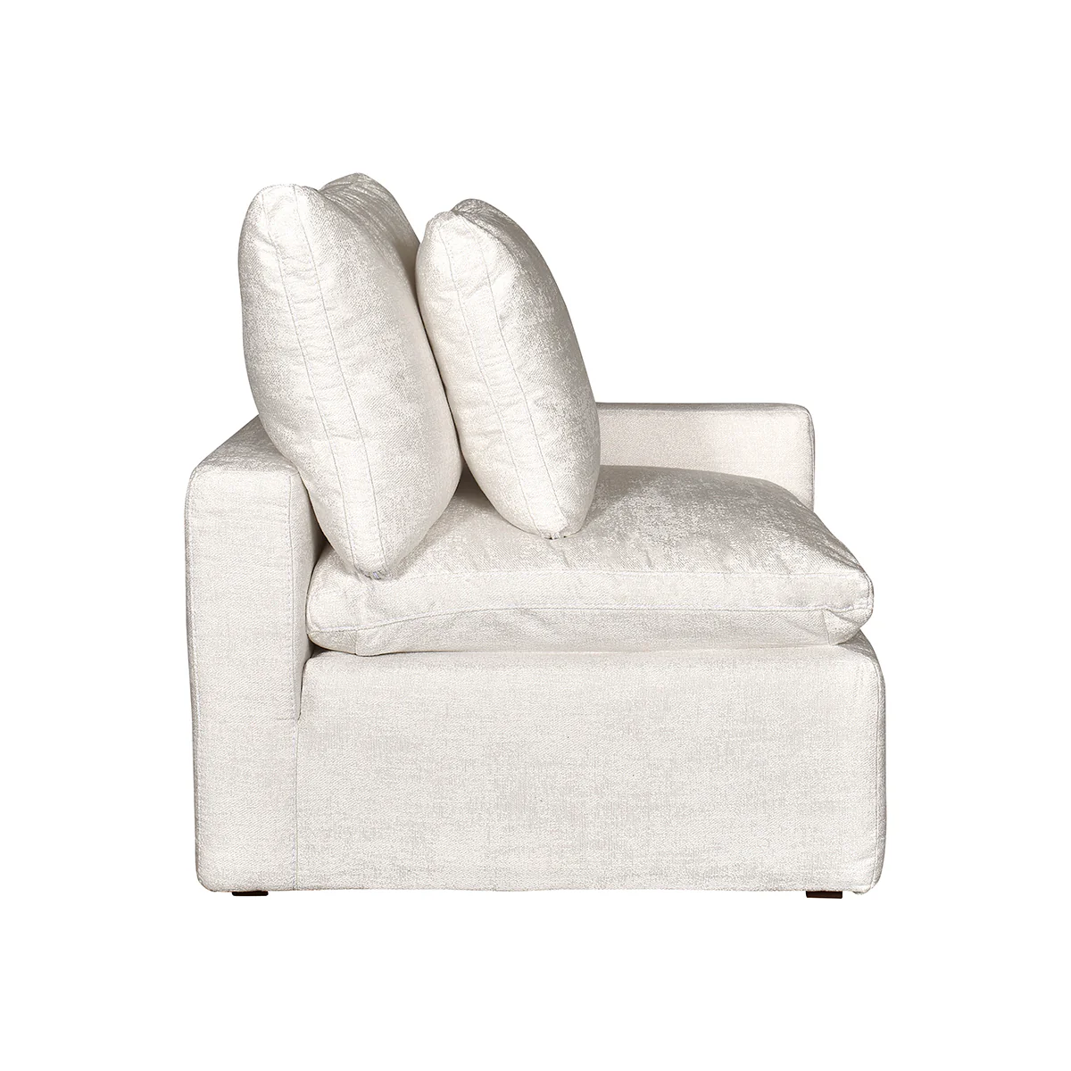 Sillón Softly Brazo Derecho - Malta Snow