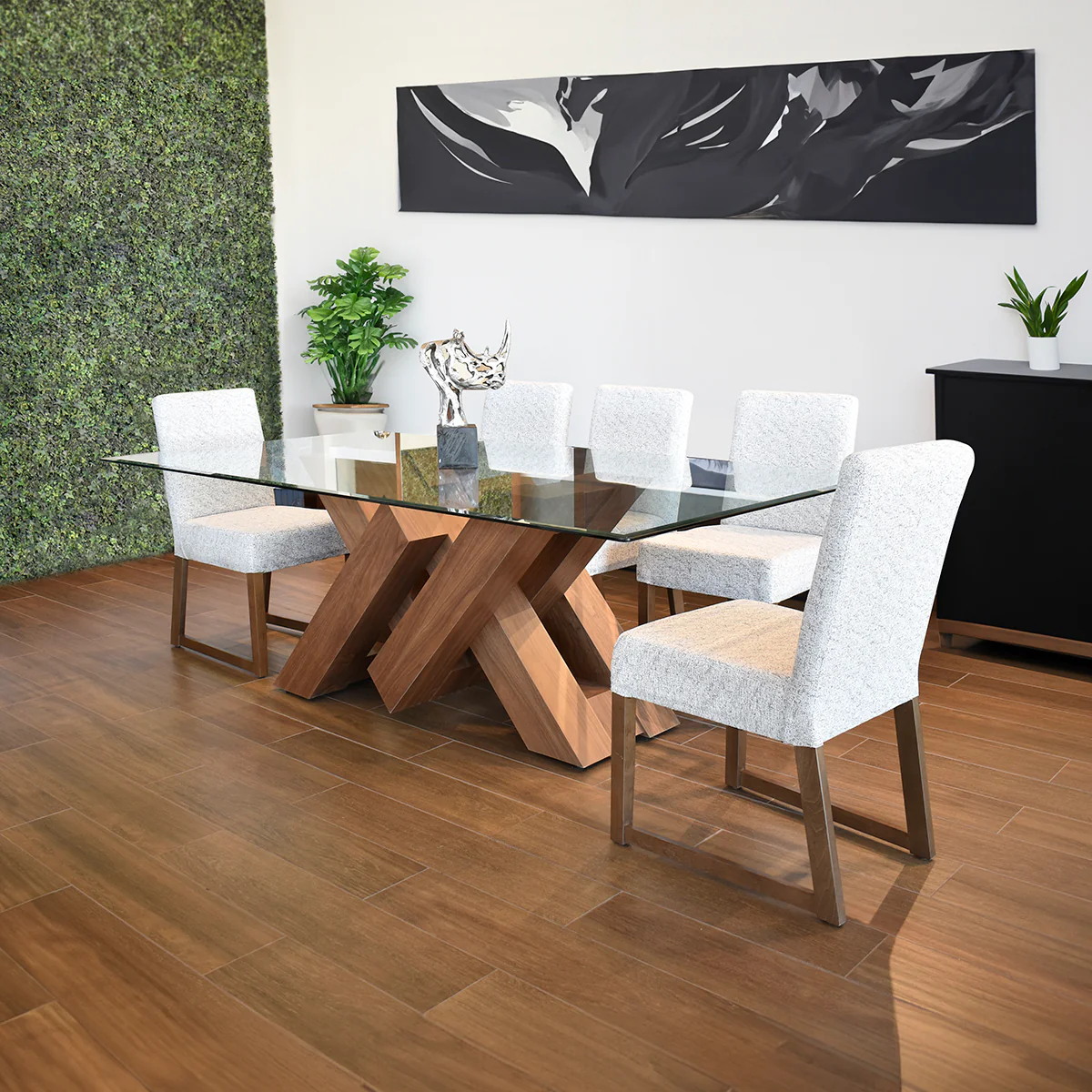 Comedor Penthouse-Nogal  8 Sillas