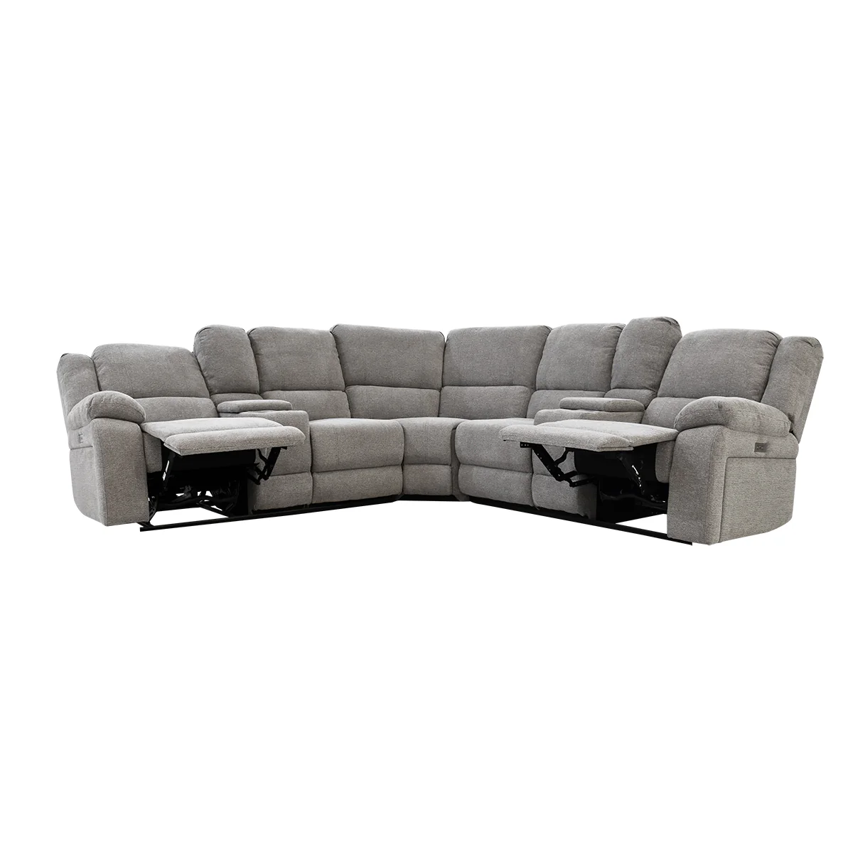 Sala Esquinera Kansas - 2 Rec Electricos - 2 Consolas