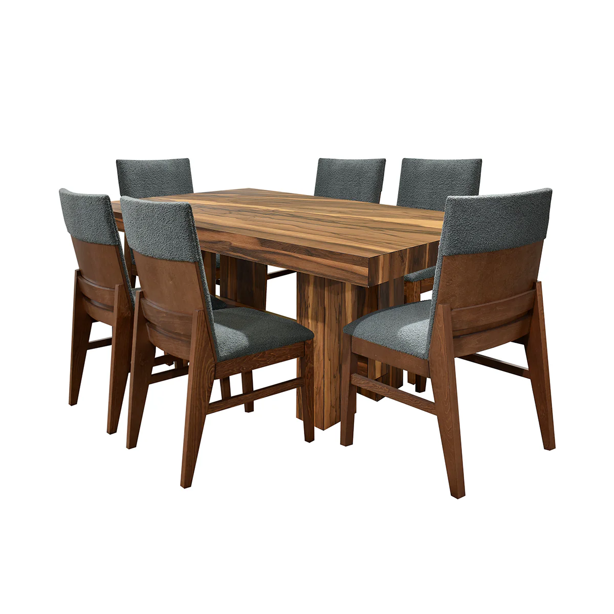 Comedor Merlot - 6 Sillas VIena Charcoal