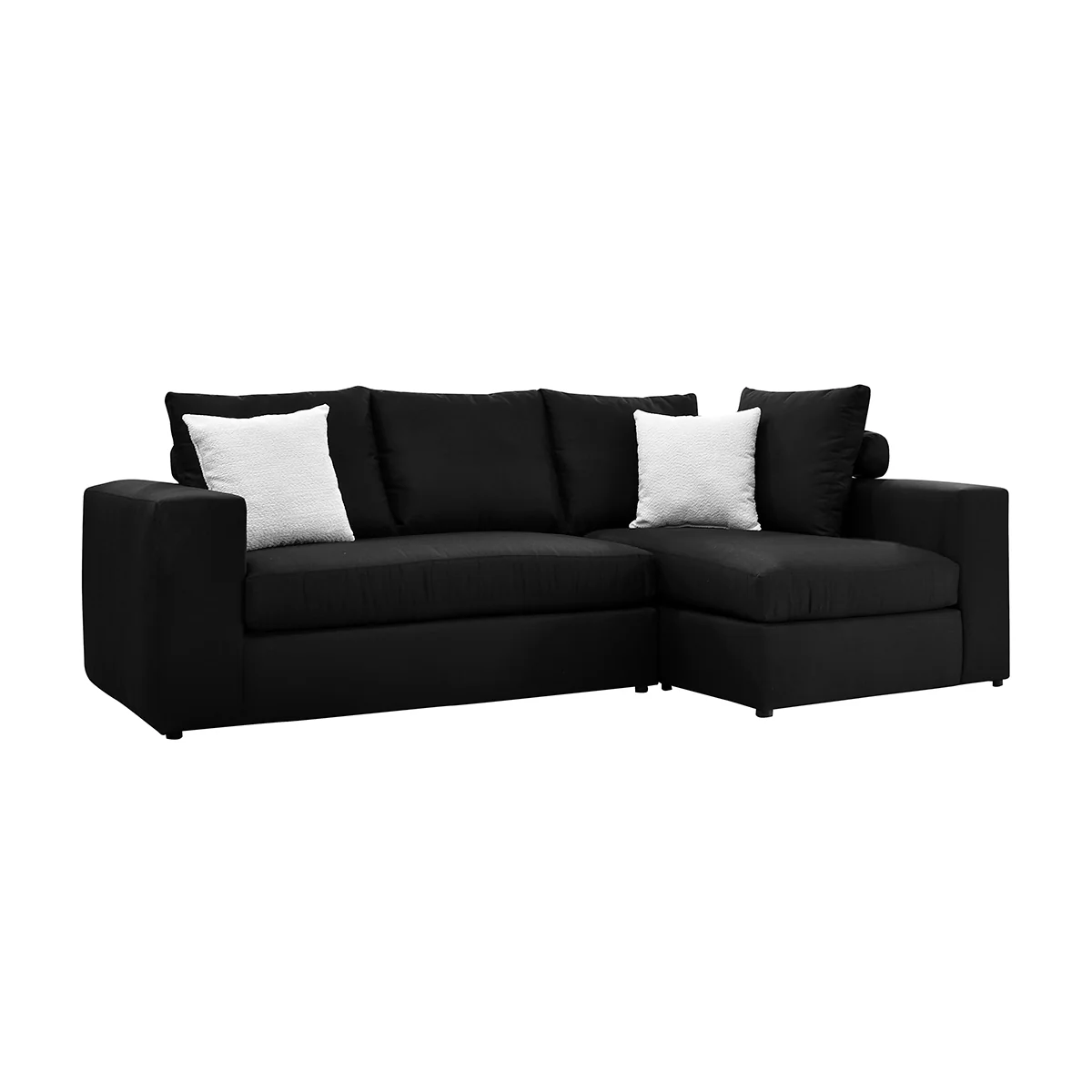 Sala Esquinera Roma Chaise Derecho - Pisa Black