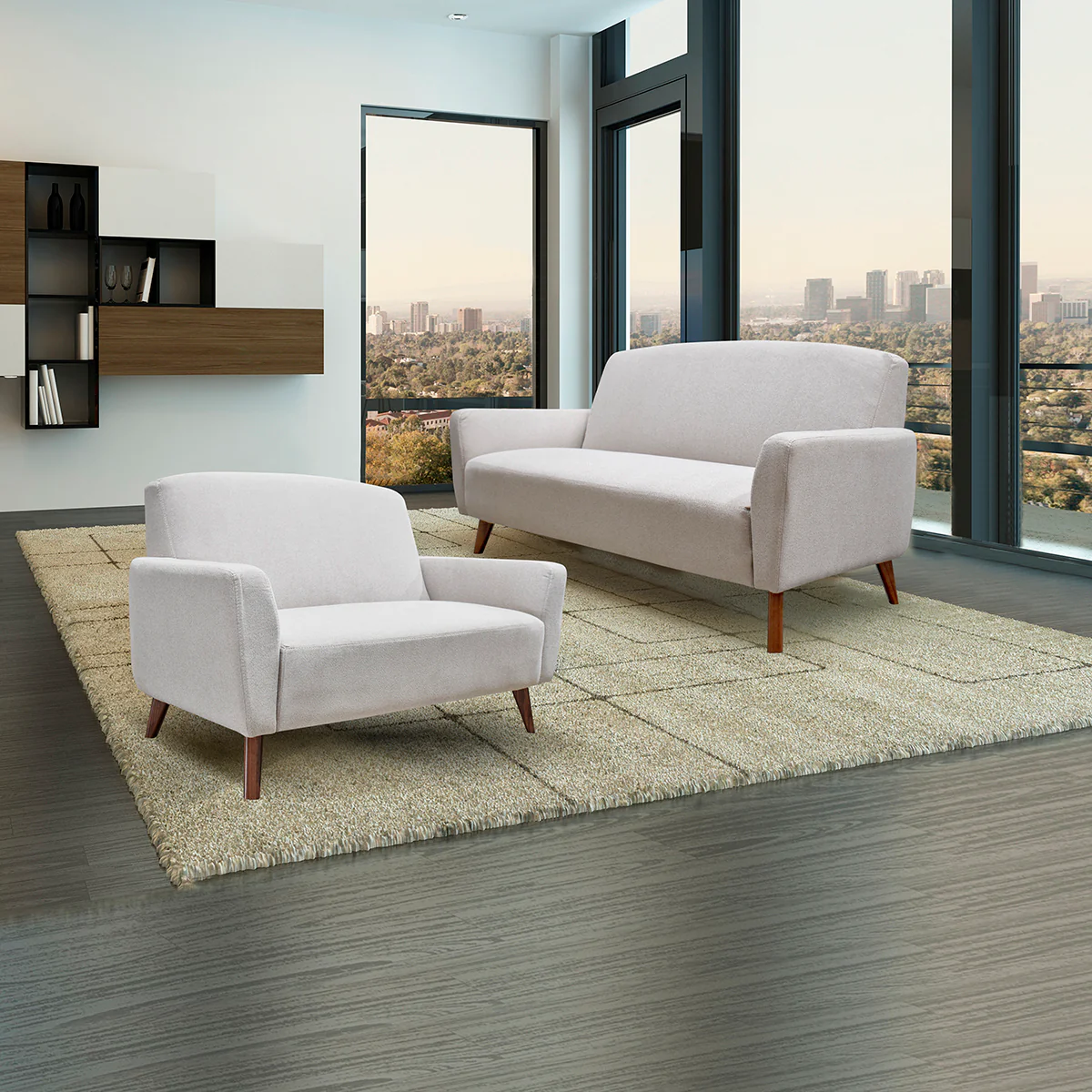 Sala Paris - Sofá y Love Seat - Soul Cream