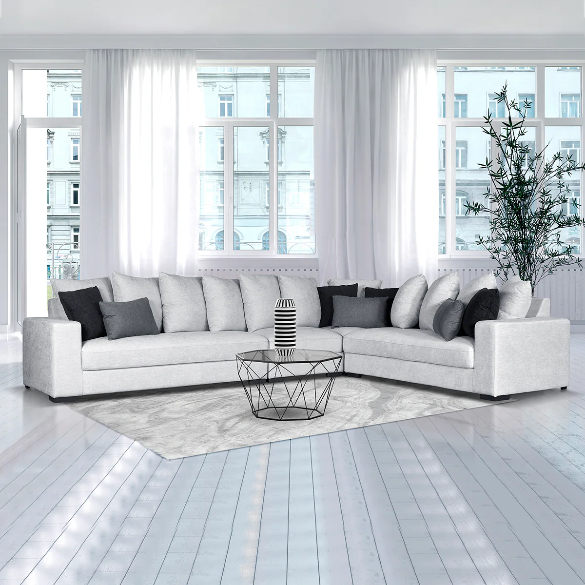 Sala Christopher - Fancy Zinc (4 piezas)