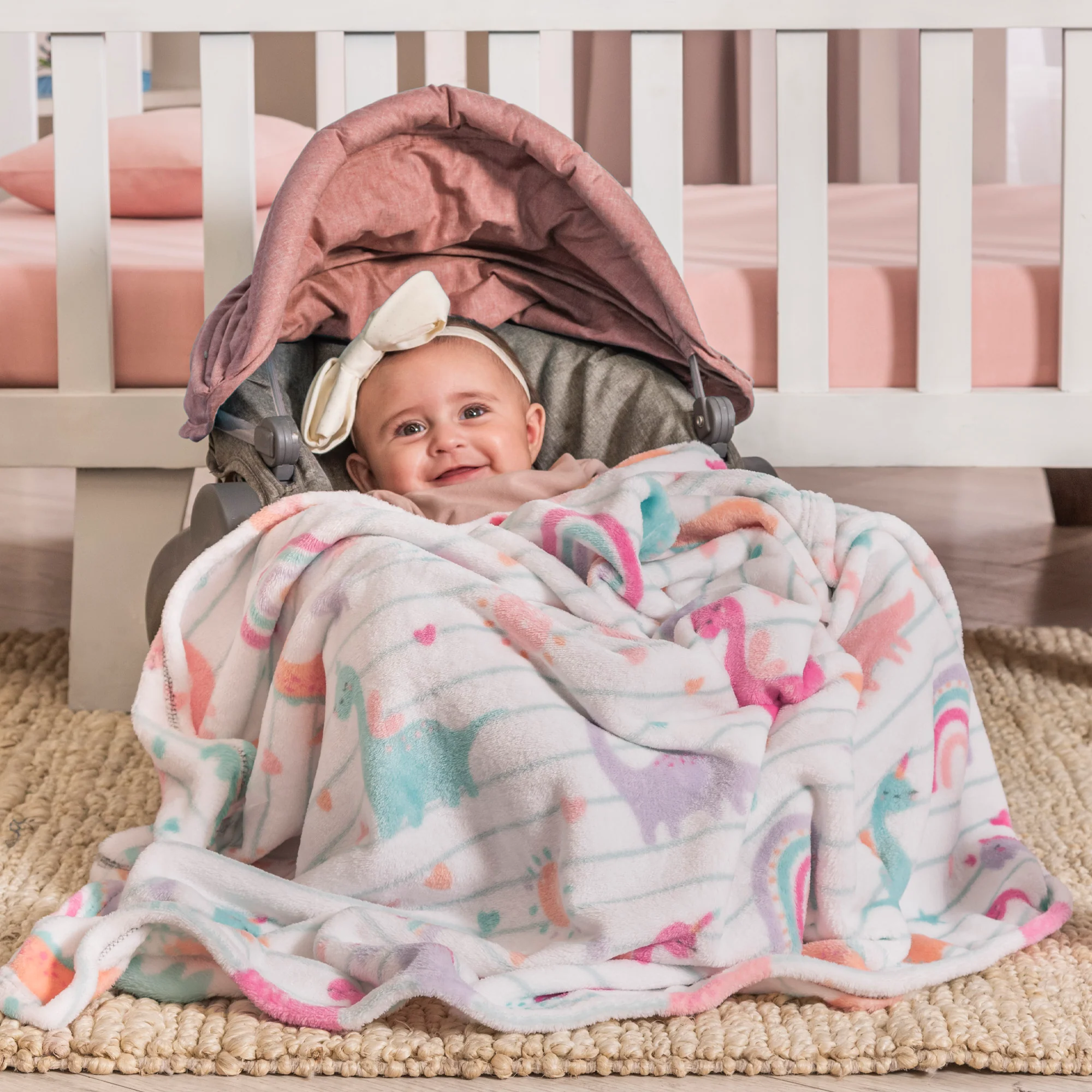 Cobertor Baby Ligero Sweet Dino