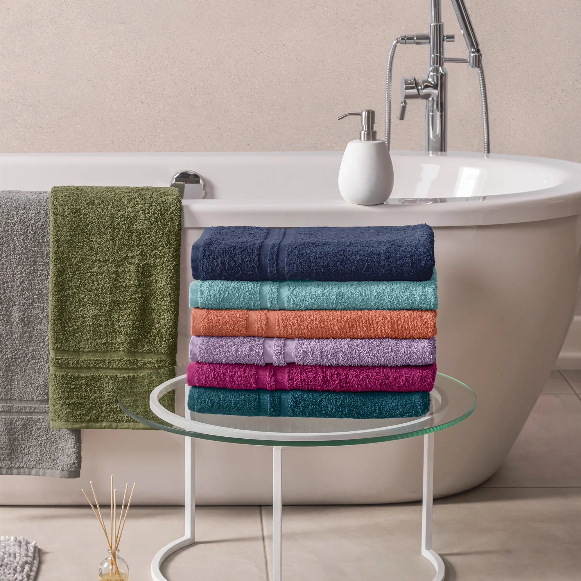 Toalla Caribe Deep Rose