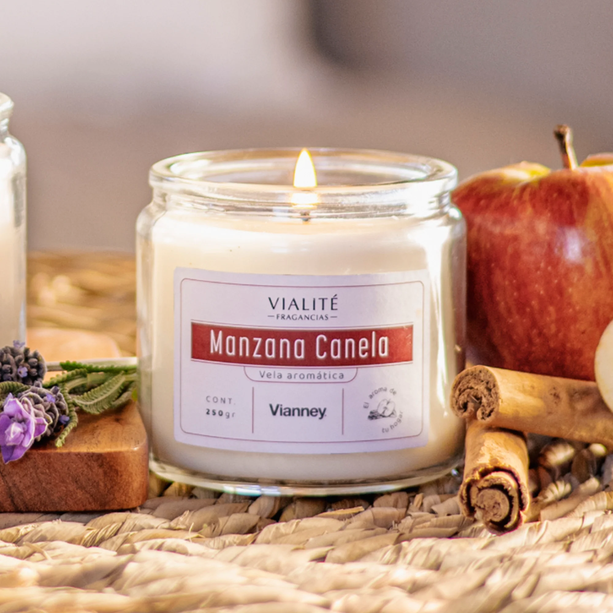 Vianney Home Velas Manzana-Canela