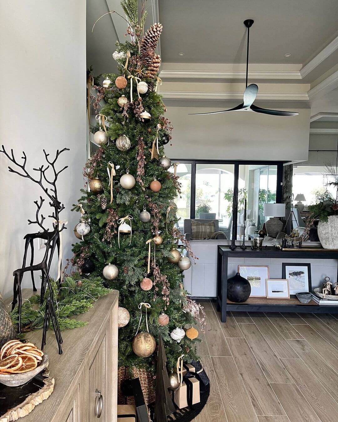 6.5' Yorkshire Fir Slim Artificial Christmas Tree Unlit