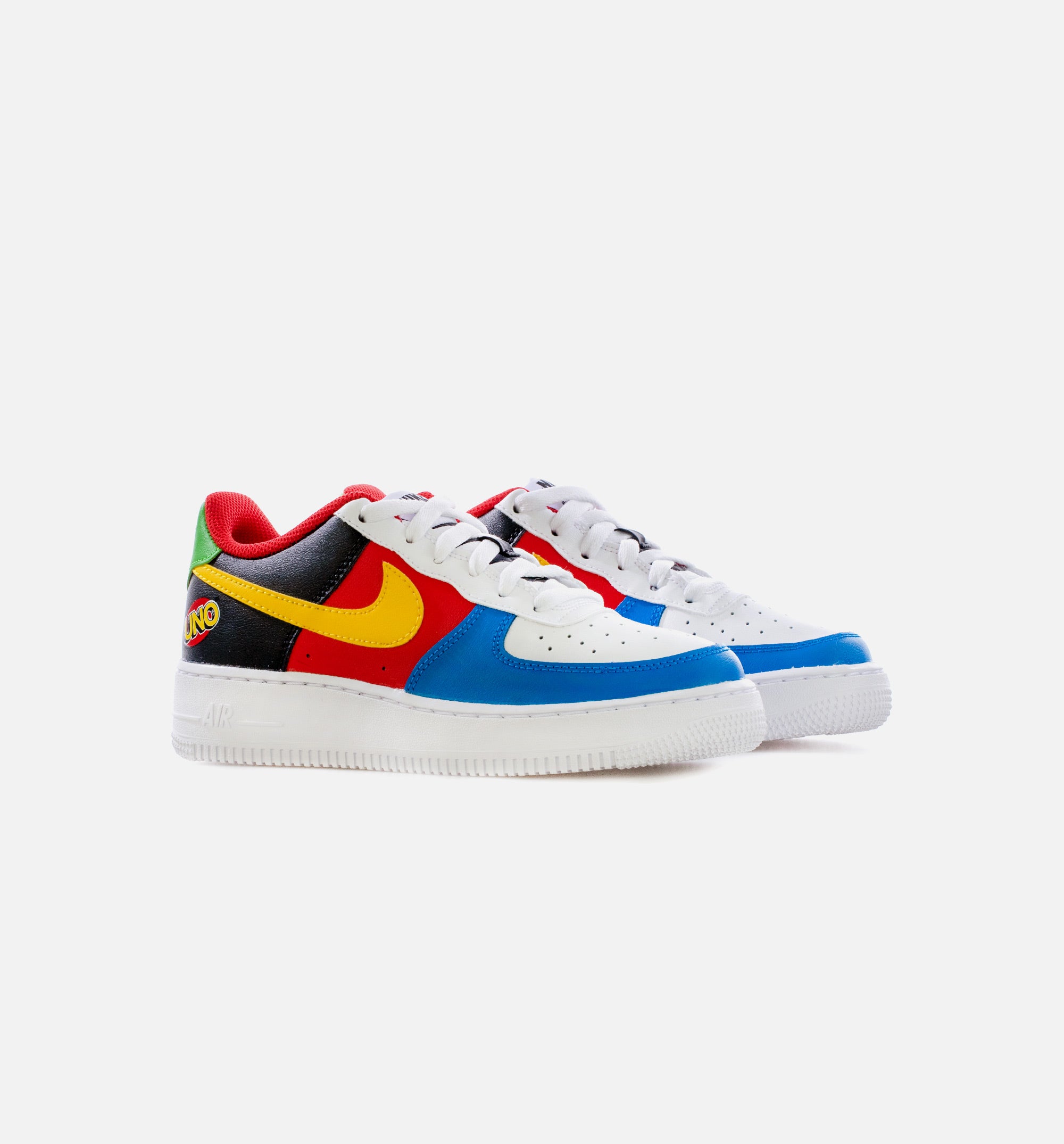 AF1 UNO Grade School Lifestyle Shoe - Black/Red/Multi Free Shipping