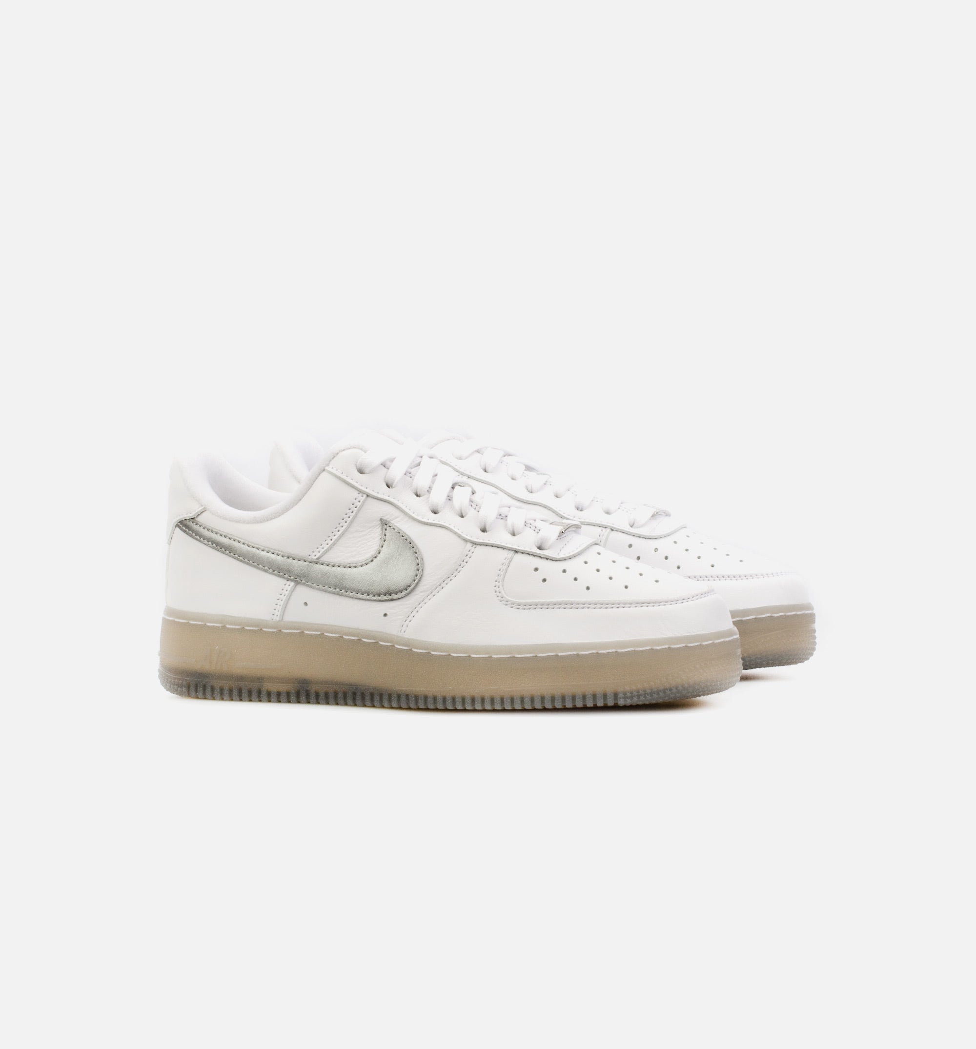 AF1 Low PRM White Metallic Mens Lifestyle Shoe - White/Grey