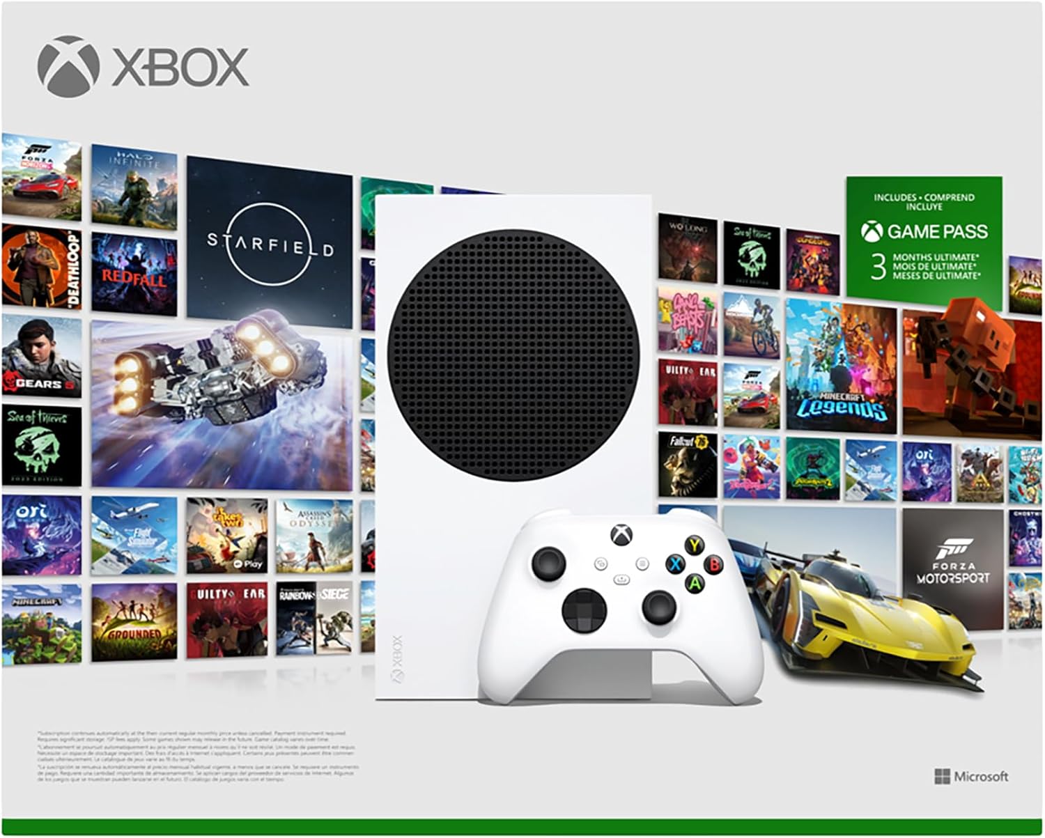 Microsoft | Consola Xbox Series S con 3 años de Game Pass incluidos - Edition
