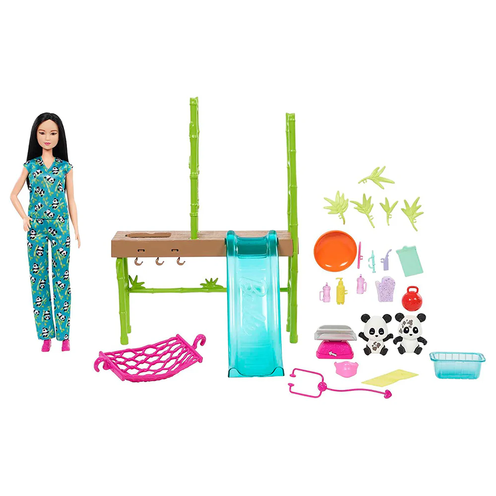 BARBIE CUIDADORA DE PANDAS HKT77