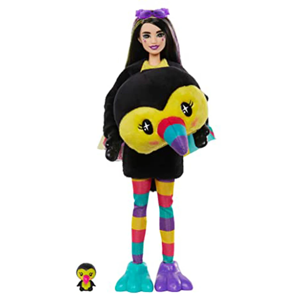 BARBIE CUTIE REVEAL ANIMALES DE LA SELVA - TUCÁN HKP97