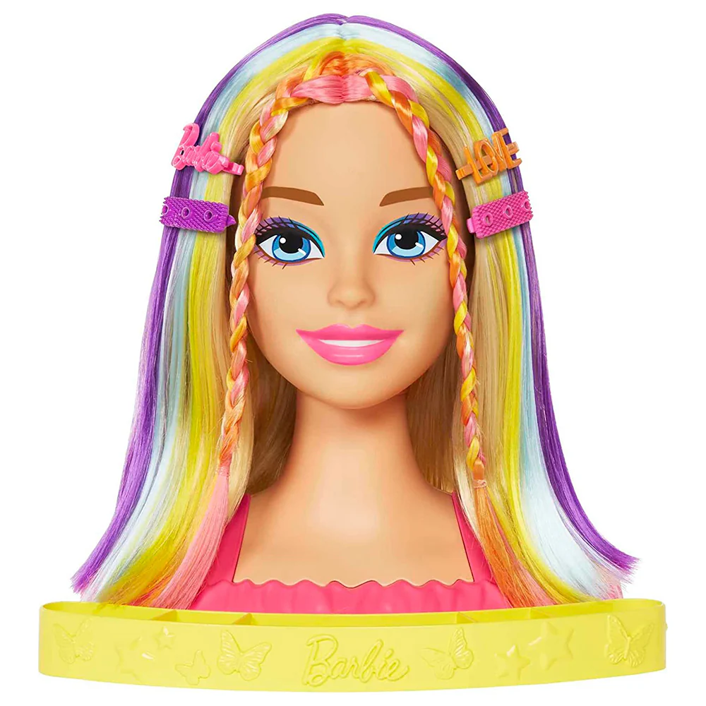 Barbie Totally Hair Deluxe - Set Estilista Neon Rubia HMD78