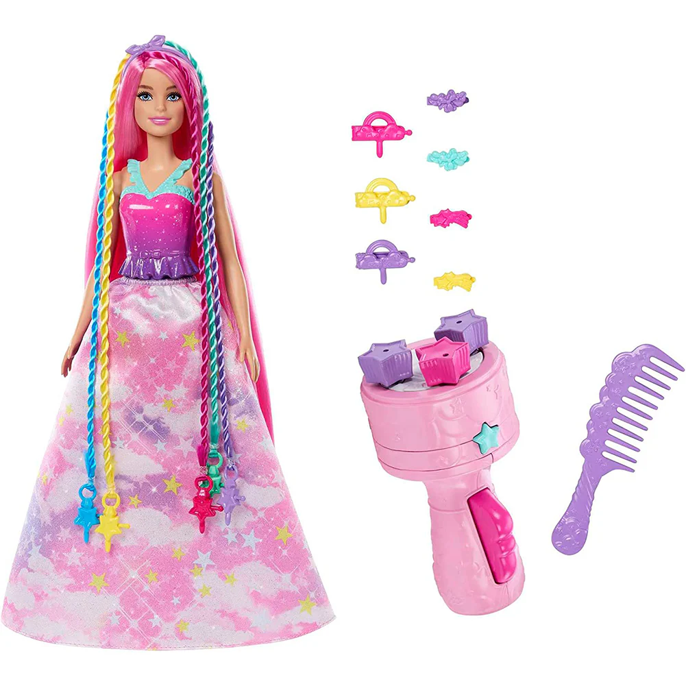BARBIE PRINCESA TRENZAS MAGICAS HNJ06