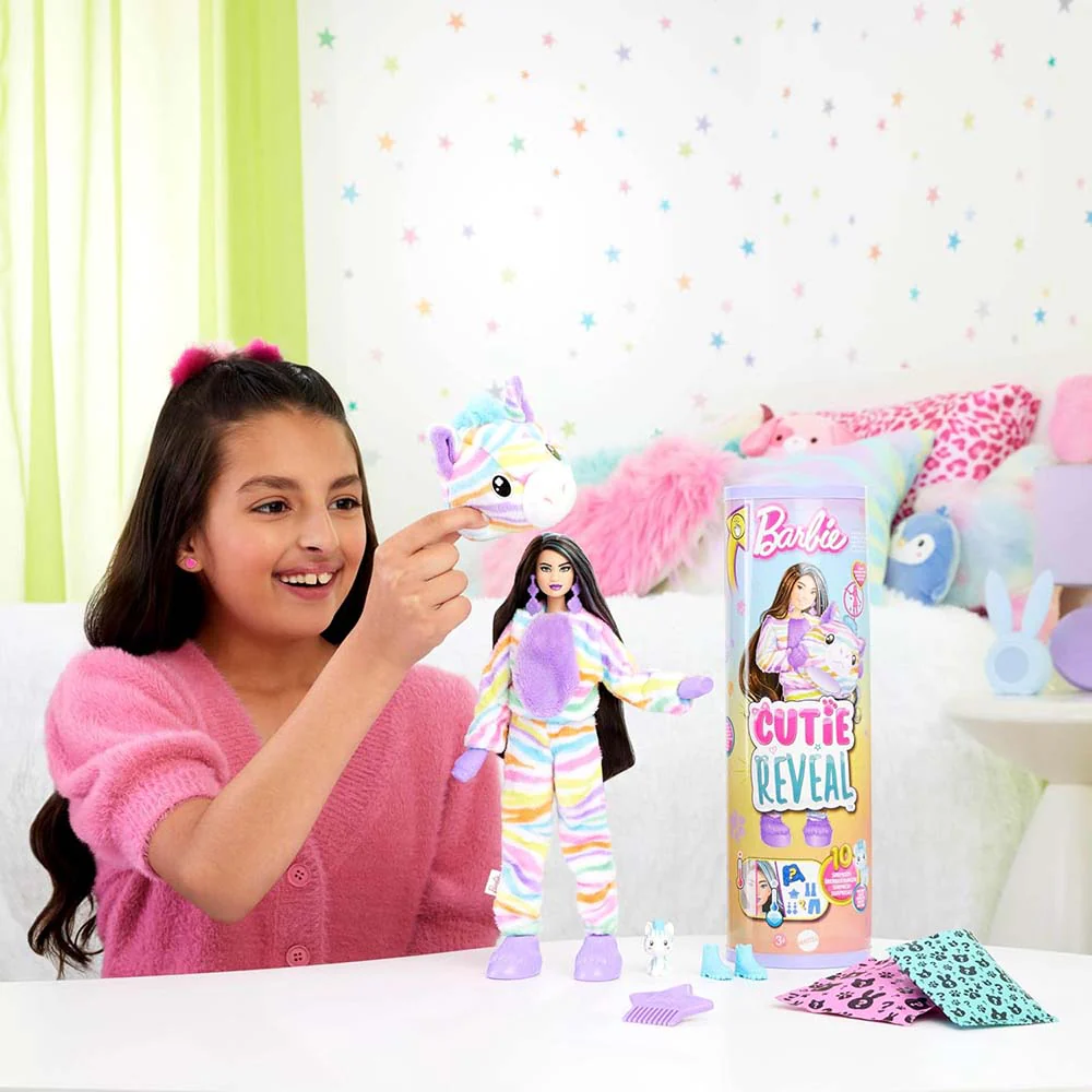 Barbie Cutie Reveal Colores de Ensueño Cebra HRK37