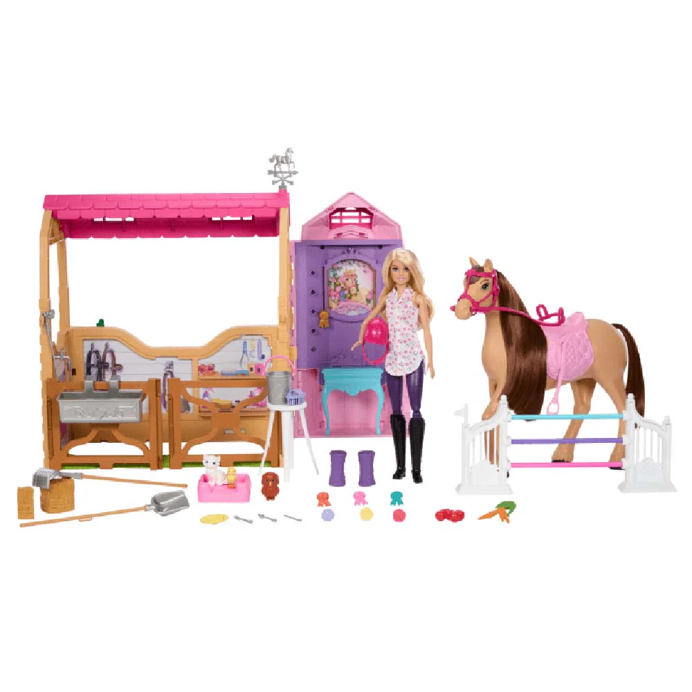 Barbie Mysteries: The Great Horse Chase Juego de establo con muñeca HXJ44