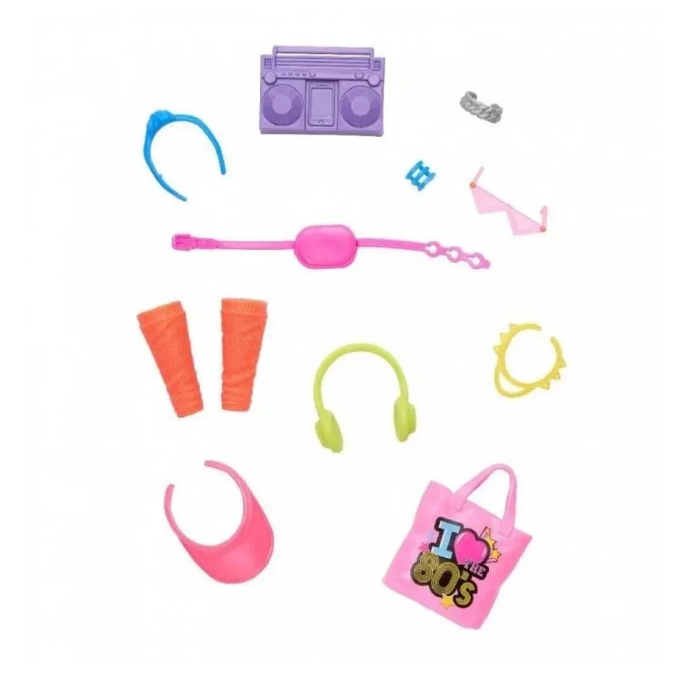 BARBIE ACCESORIOS - I LOVE THE 80'S GWD98