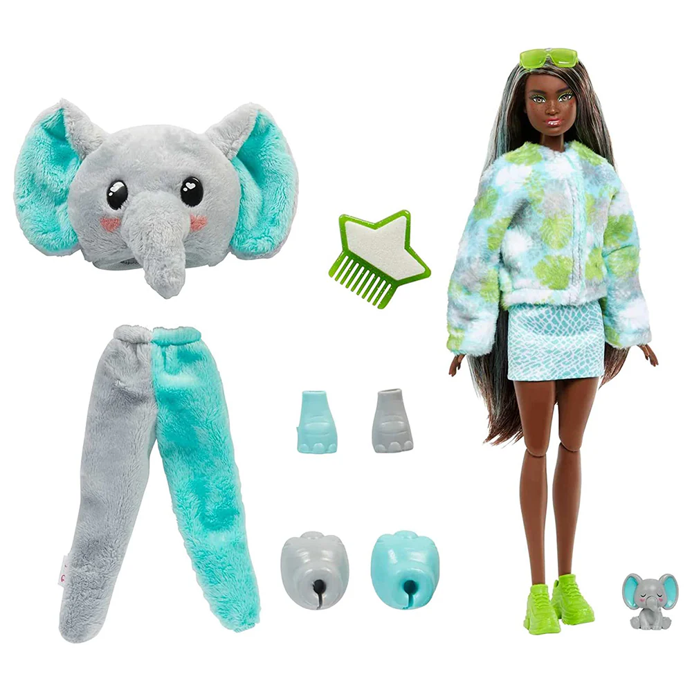 BARBIE CUTIE REVEAL ANIMALES DE LA SELVA - ELEFANTE HKP97