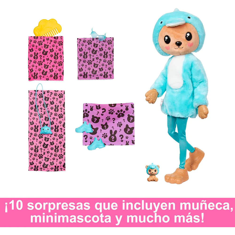 BARBIE CUTIE REVEAL DISFRACES DIVERTIDOS - OSO HRK22
