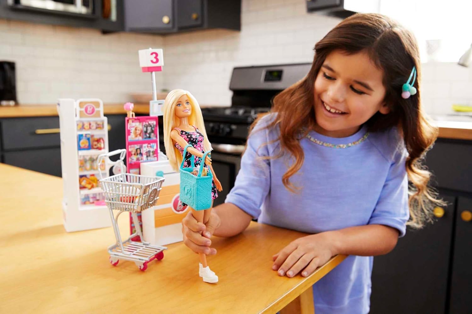 Barbie Día de Compras con Muñeca, Estándar, Multicolor