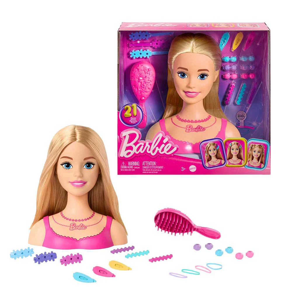 Barbie Styling Head Cabello Rubio HMD88