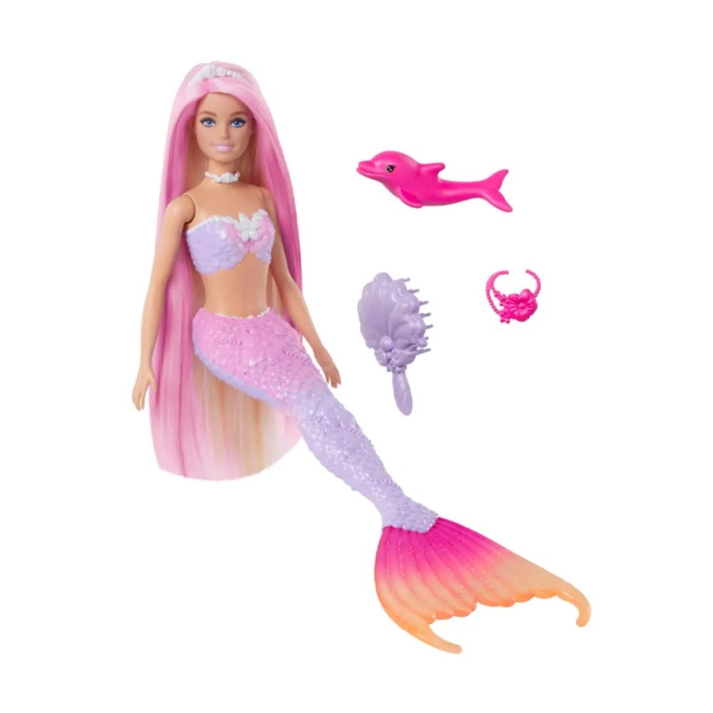 BARBIE FANTASIA SIRENAS COLORES MAGICOS RUBIA HRP96