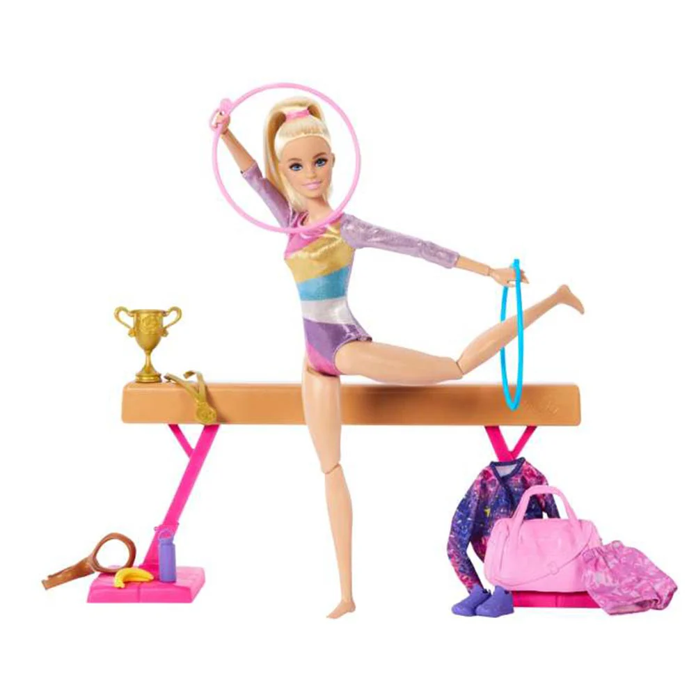 BARBIE PROFESIONES GIMNASTA CABELLO RUBIO HRG52