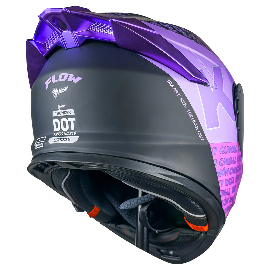 CASCO THUNDER FLOW MORADO