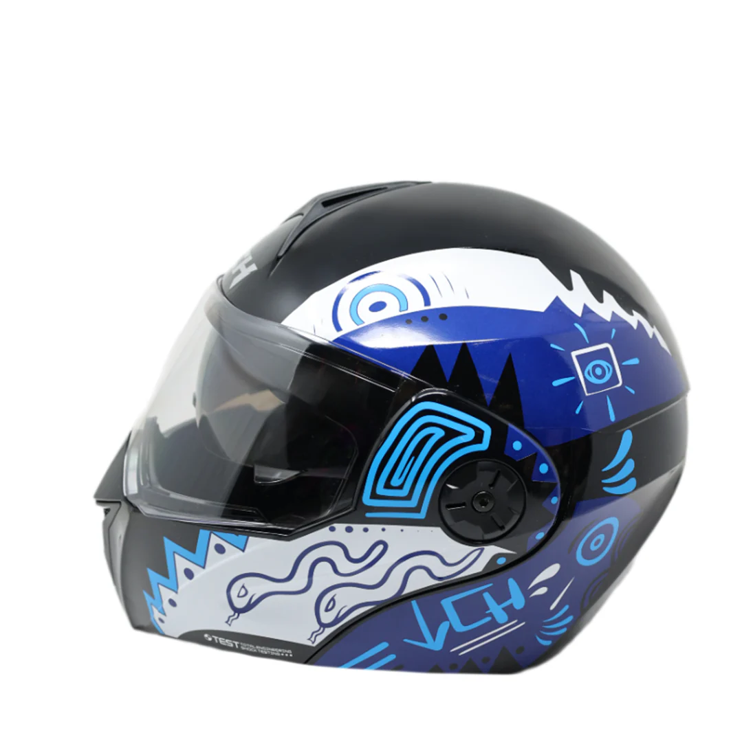Casco ICH 311 EX Mexa Negro Azul