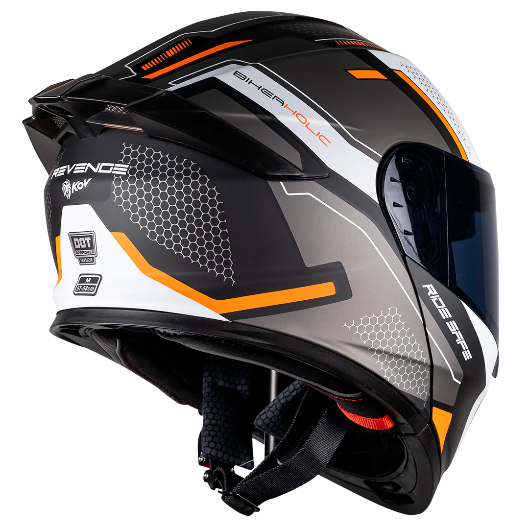 CASCO THUNDER REVENGE NARANJA