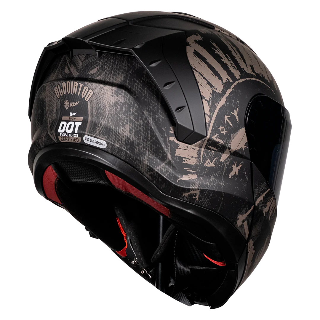 CASCO SNOW GLADIATOR NEGRO MATE
