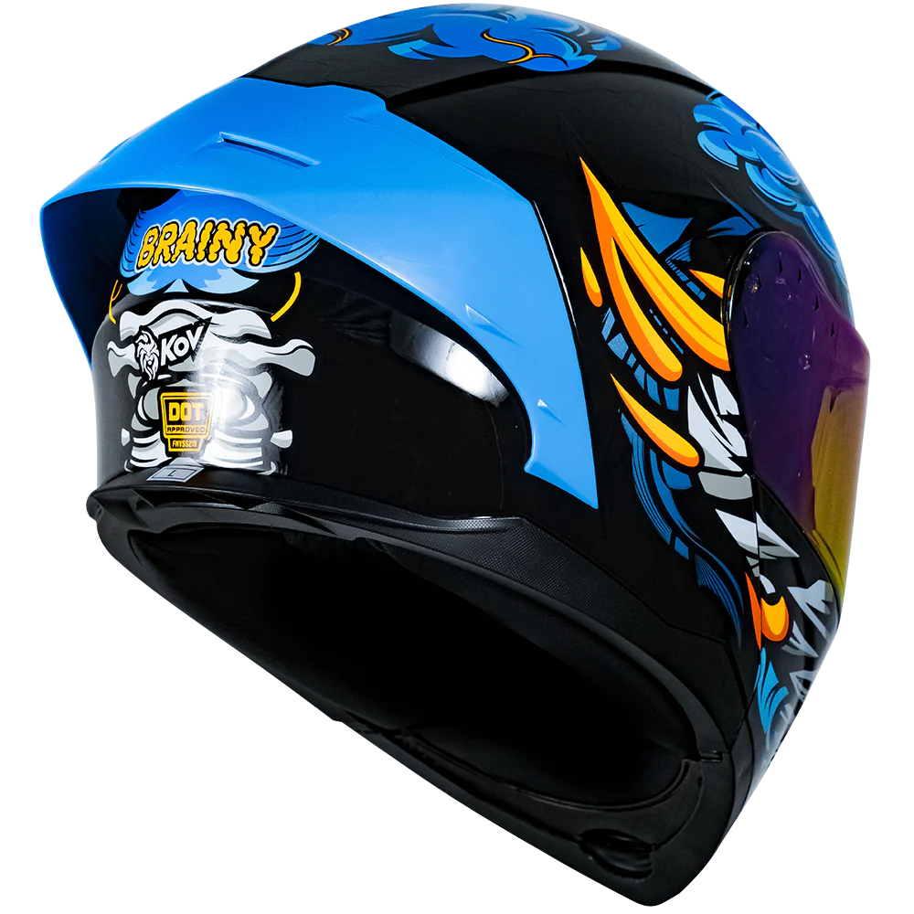 CASCO RUSH BRAINY AZUL