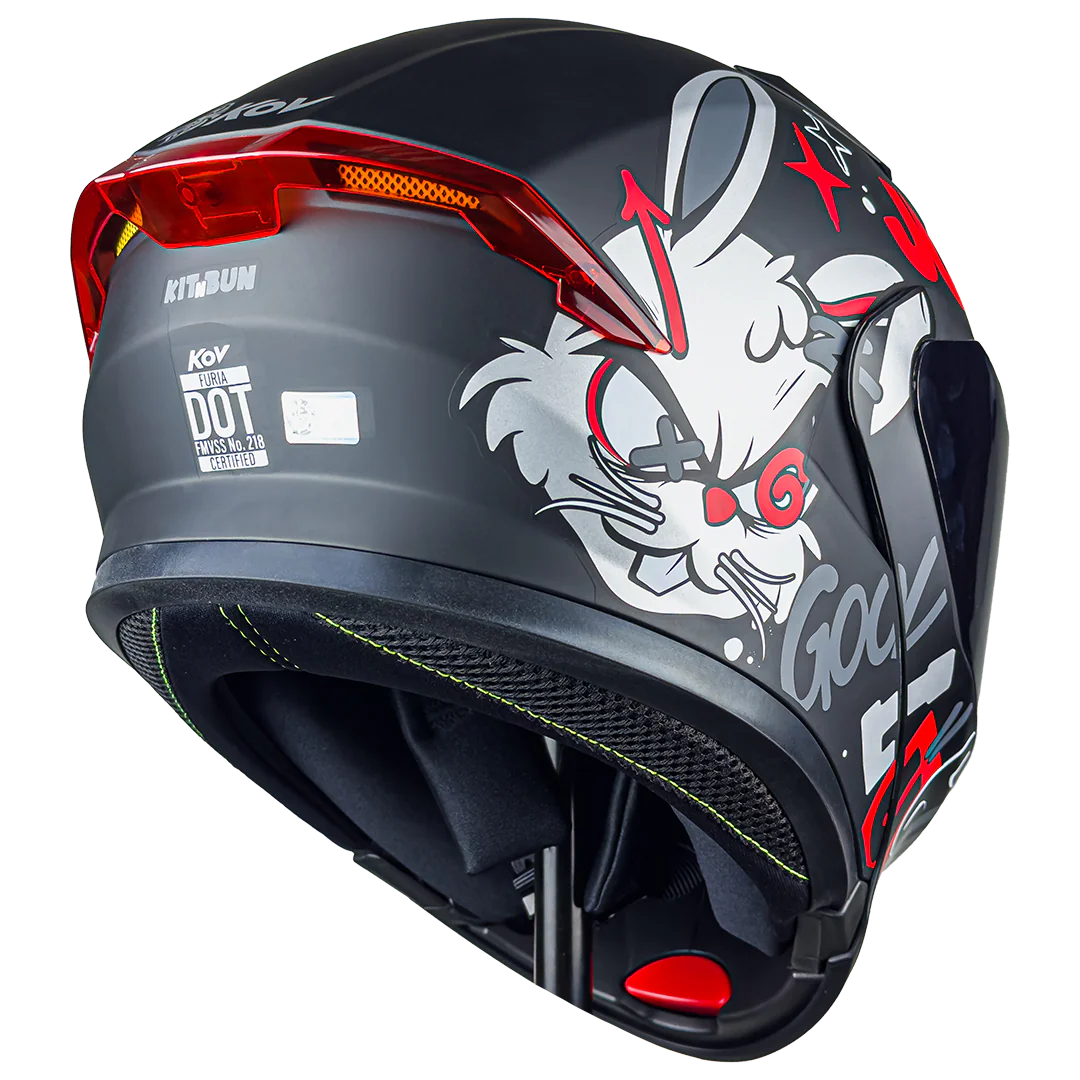 CASCO FURIA KIT N BUN ROJO
