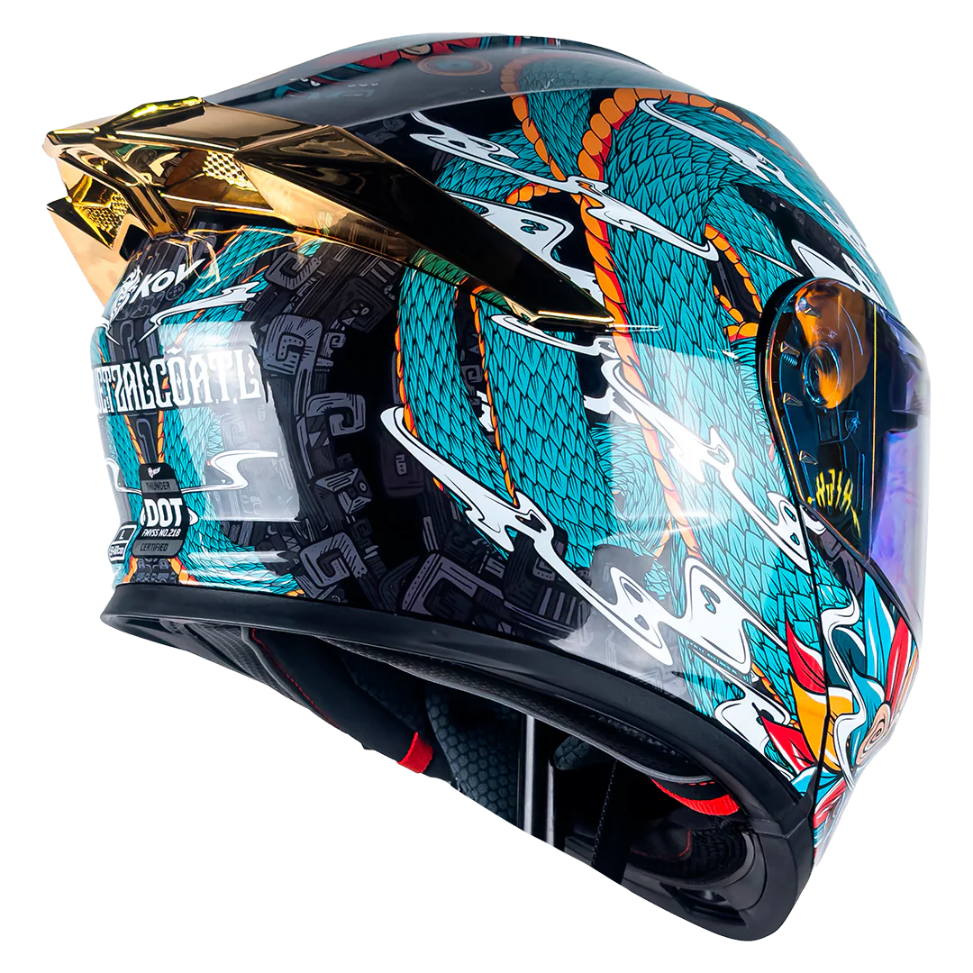 CASCO THUNDER QUETZALCOATL VERDE